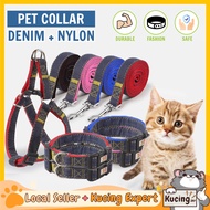 KUCINGJER Malaysia Seluar Jeans Kolar Anjing Kolar Haiwan Kolar Selesa Kolar Haiwan Nilon Tali