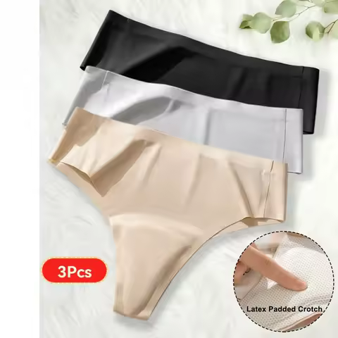 3Pcs Avoid Camel Toe Panties Seamless Thong Panties Camel Toe Concealer Cover Cameltoe Prevention Un