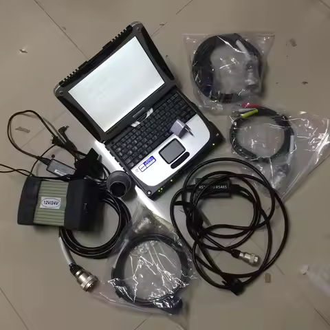 Star Diagnosis MB C3 Multiplexer Tester Software Super Ssd Laptop CF19 I5 4G Touch Screen Cables Ful