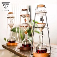 ICE COFFEE MAKER COLD BREW DRIP TOWER CM05 WOOD BASE STAND - MiniStore5