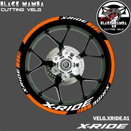 (COD) CUTTING STICKER VELG XRIDE - STIKER LIS LIST VARIASI BAN/VELG YAMAHA XRIDE 01
