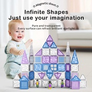 4D Diamond Surface Ice Snow Magnetic Sheet Strong Magnetic Building Blocks Early Childhood Education