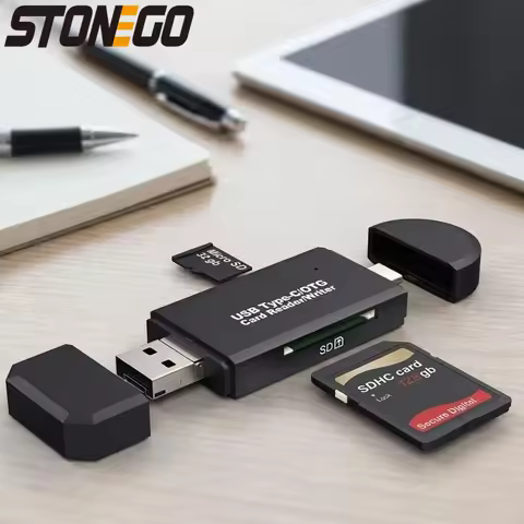 OTG Micro SD Card Reader USB 2.0 USB 3.0 Type C Micro USB Compatible SD Memory Card Reader for Smart