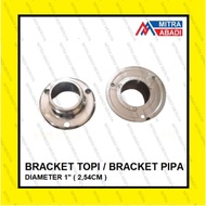 GANTUNGAN 1 inch hat Bracket 1 inch pipe Bracket pipe cap clothes hanger