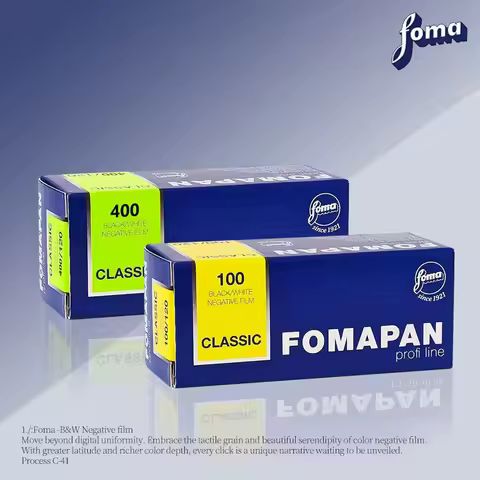 FOMAPAN Action 400 120mm/FOMAPAN Action 100 120mm Black White Film Negative Film ISO 400 Suitable Re