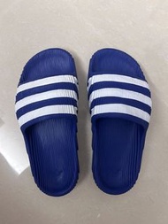 Adidas Adilette 22 Slides Blue White Stripes