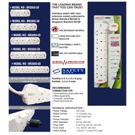 Britz Extension Socket 3Meter 3/4/5/6 Way