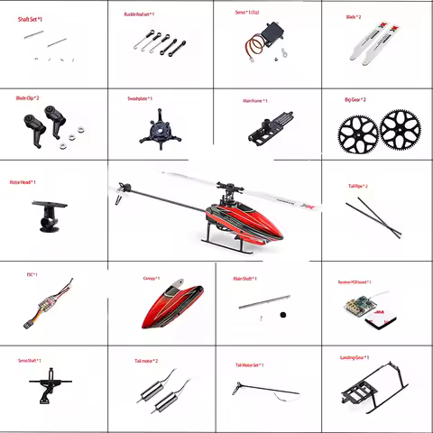 Original Wltoys XK K110S RC Helicopter Parts Accessories Brushless Motor Blade Gear Canopy ESC Updat