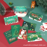 christmas card Cross-Border Amazon Christmas Greeting Card Christmas Eve Handwritten Blessing Card F