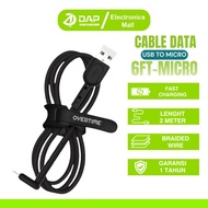 Overtime Charging 2 in 1 Stand USB to Micro Data Cable Length 2M / 6FT