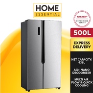 Sharp Side by Side Refrigerator Fridge (500L) SJX508MS