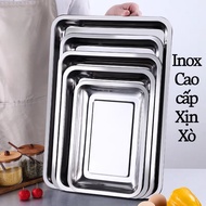 Khay inox đựng thức ăn mâm cơm khay trà đựng dụng cụ y tế / Spa / Phòng Khám - Khay inox cao cấp nhi