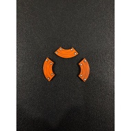 Lego Parts - 27925pb007 - Dark ORANGE, Tile Round Corner 2 x 2 Macaroni with 4 Silver Nails and Wood