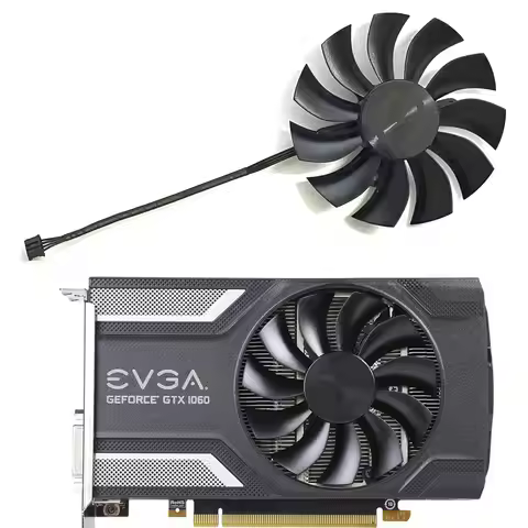 New 85MM 4PIN PLA09215B12H GPU Cooler for EVGA GeForce GTX 1060 960 950 GAMING Graphics Card Cooling