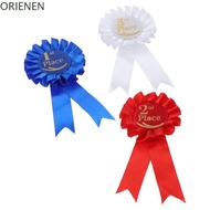 ORIENEN Rosette Ribbon, Blue,Red,White Recognition Ribbons Ribbon Award Set, Honorable Ribbon