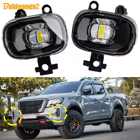 2 X 30W H11 Car LED Lens Fog Light Assembly 8000LM 12V For Nissan Frontier Navara NP300 PRO-4X 2020 