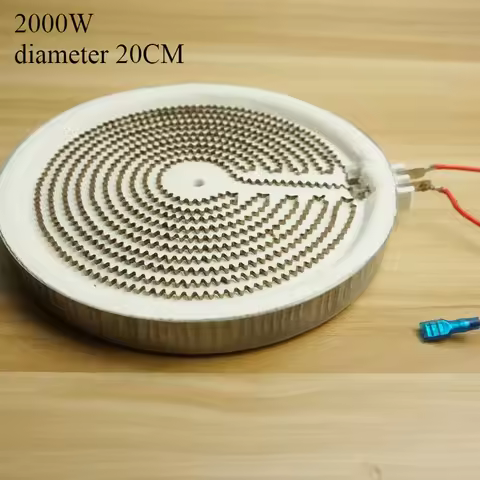 1PCS AC220V 2000W 20cm Stove radiant heating element Electric ceramic stove Heating plate radiant el