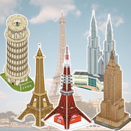 Creative Children's 3d Three-dimensional Puzzle World Toys Blocks Model Hand-assembled R5p2