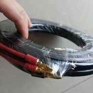 2.2米X2條美國音響連接線發燒級HIFI香蕉頭線只能是一隻音箱用
