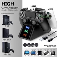 USB Fast Charging Dock Station for PS4 Gamepad Controller Joypad Joystick Charger Stand Dual for Playstation 4 PS4 Slim / PS4 Pro