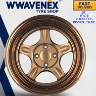 **1pc**NEW SPORT RIM 15” RAYS TE37 15x7jj 15Inch 4H100/114 Proton Wira Perodua Alza Axia Myvi Bezza 