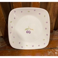 Corelle Plum (Square Bread &amp; Butter Plate 4pcs)