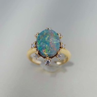 [New Product Special Offer] Opal Stone Opal Jewelry High-Grade Opal Stone Fire Color Opal Opal Ring 