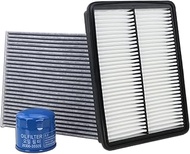 Kefly 28113-2W100 Engine Air Filter & 26300-35505 Oil Filter & 97133-3SAA0 Cabin Air Filter Fits for