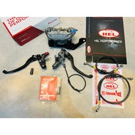 NVX155 NVX V1 V2 Original Brembo M3 Caliper Siap Bracket With TWM Left Clutch RCS19 Right Pump & HEL
