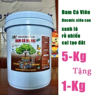 5kg TẶNG 1kg-Phân Bón Đạm Cá Viên SBC Humic Hữu Cơ Phục hồi rễ và ra rễ nhiềunuôi dưỡng cây xanh lá