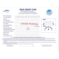 2-ply Car Rental Note New Car Rental Note/