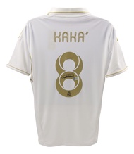 Jersey Ricardo Kaka 8 เรอัลมาดริด 2011 2012 Kaka 8 Jersey Autograph 11/12 Kaka Real Madrid Jersey Re