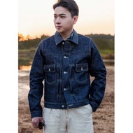 牛仔外套 TYPE 2 14oz 桃太郎布料 藍赤耳布邊 one wash