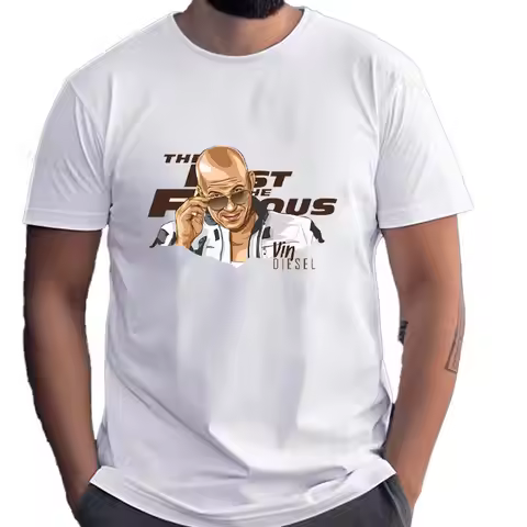 New Fashion Short Sleeve O-Neck T-shirt Vin Diesel Family Fast and Furious Skyline Brian O'Conner Do
