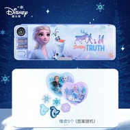 Original Disney Stationery Box for Elementary School Girls Kindergarten Ice and Snow Elsa Princess P