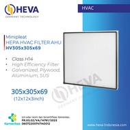 HV305x305x69-H14 size 305x305x69mm/ 12x12x3" HEPA Filter AHU HVAC Class HEPA H14