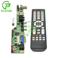 Papan Induk TV Pengawal LCD USB Bahasa Inggeris Kawalan Jauh TV Pengawal Papan Pemacu 3.3V 5V 12V An