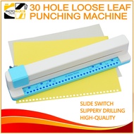 Hand-Pushed Hole Puncher 30 Holes A4 Paper Multi-Function Binder Push-Pull Hole Puncher