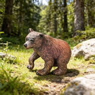 Time-limited Hot Sale Children's Simulation Animal Toys Wild Animal Model Solid Brown Bear Capybara 