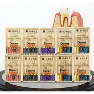 6Pcs/Pack Dental K-files Dentsply Mallifer K-files Stainless Steel  Root Canal File
