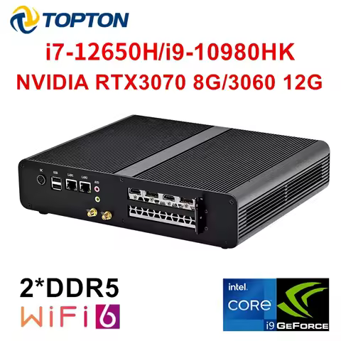 Topton Mini PC Gamer NVIDIA RTX 5060 4060 8G Intel Core I7 13620H i9 11900KB Workstation Windows 11 