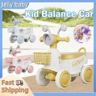 4-wheels Balance Scooter With Basket Light and Music Outdoor Play Toy Skuter kanak-kanak skuter peng