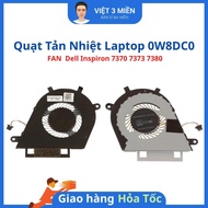 FAN Dell Inspiron 7370 7373 7380 0W8DC0 W8DC0 laptop cooling FAN original - LIKENEW