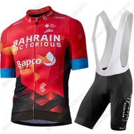 2026 NEW Team Bahrain Victorious Cycling Jersey Set Summer Cycling Clothing Road Bike Suit Bike Clot