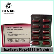 ▉ Excellence MEGA B12 for gamefowl (10 TABLETS)