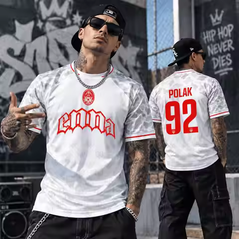 Popular 92 Polak Team Themed Jersey French Rapper PLK Fan Merchandise T-Shirt Men Women Customizable