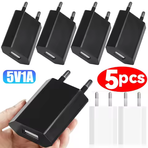 1/2/3/4/5Pcs Universal USB Home Travel Charger 5V/1A Phone Charger For Samsung Xiaomi Redmi Huawei C