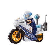 block toys hadiah birthday budak lelaki Berlaku untuk Lego Little Man 12 Motosikal Polis Khas Polis 