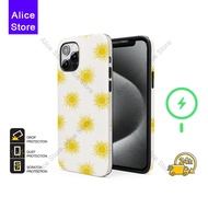 Flowers Phone Case for iPhone 17 Pro Max / iPhone 16 Pro Max / 15 / 14 / 13 Protective Case Cover M5