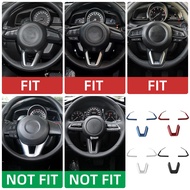 For Mazda 2 3 6 CX3 CX-3 CX-5 CX5 CX7 CX9 Axela ATENZA Car Steering Wheel Panel Decoration Cover Sti